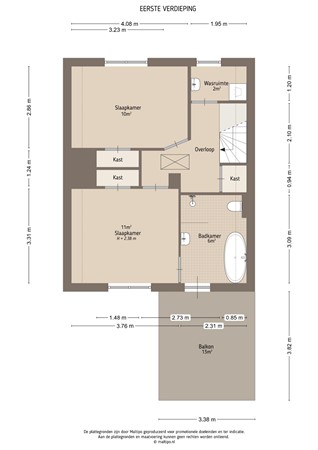 Floorplan - Doctor A. Kuyperweg 4A, 4153 XB Beesd